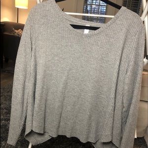 Gray Waffle Top